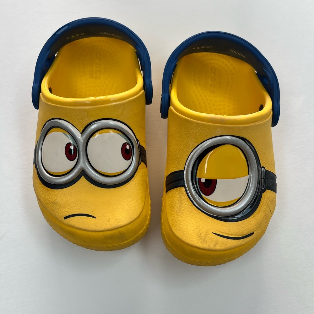 Kids Minion Yellow Crocs - 9